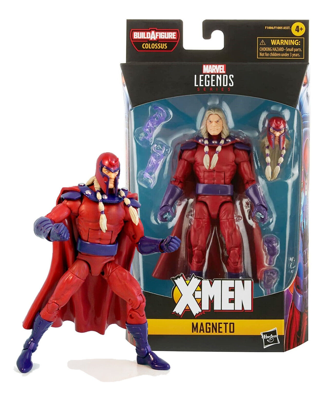 Marvel Legends Series X-Men Magneto 6" Figure with Colossus BAF Piece NIB - £13.27 GBP