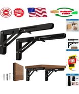 Versatile 8 Inch Heavy Duty Folding Brackets - Ideal for Stylish Storage... - $21.25 CAD