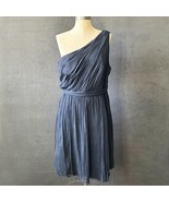 J Crew Kylie Blue Silk Chiffon One Shoulder Dress Wedding-Party-Women&#39;s ... - $1,807.80 MXN