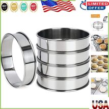 Premium 4 Inch Round Baking Rings - Dishwasher Safe &amp; Oven Safe for Easy... - $350.61 MXN