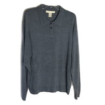 Geoffrey Beene Collared Pullover Polo Sweater Shirt ~ Sz XXL ~ Blue - $13.49