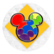 Mickey Mouse Disney Pin: Multicolor Rainbow Icons - £7.73 GBP