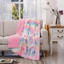 COCOPLAY W Faux Fur Throw Blanket, Super Soft Fuzzy Lightweight Luxurious Cozy - £31.96 GBP