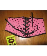 Naughty Lola polka dots waist corset pinup stripper burlesque rockabilly VLV - $63.33