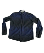Versace Collection Trend Blue/Blk Gradient Ombre Fade Men Shirt Size 43/... - $2,096.43 MXN