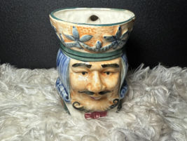 Toby Face Mug jug King hat crown Hand Painted Japan Vintage 5&quot; tall - £13.90 GBP