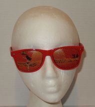 Grand Marnier Red Promo Sunglasses Retro Party Shades Perforated Lens Be... - $24.70