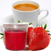 White Tea &amp; Strawberries Scented Soy Wax Candle Melts Shot Pots, Vegan, Hand Pou - £12.64 GBP+