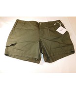 Dockers Petite Women&#39;s Ladies Casual Shorts 16P Olive 338990003 NWT - £22.36 GBP