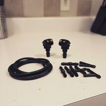 2pcs Car Windshield Washer Nozzles Kit - Front Wiper Spray with Hoses &amp; ... - $18.52 CAD