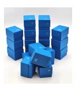 Lot Of 20 Empty Jewelry Boxes 2.5&quot; x 1.5&quot; Cushioned Cardboard Blue JTV logo - $27.34 CAD