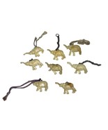 Vintage Lucky Elephant Celluloid Charms Set of 8 - $645.87 MXN