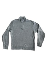 Vineyard Vines Sweater Mens MEDIUM Gray Quarter 1/4 Zip Pullover - £15.65 GBP