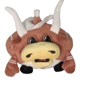 Football Mascot  Bevo Longhorn Bull Orbiez Plush University of Texas 8&quot;NCAA - £4.40 GBP