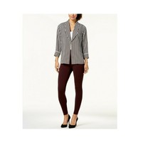 Alfani Women Size XL Black Stripe Combo Shawl Collar Striped Open Jacket NEW - £24.70 GBP