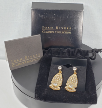 VTG 1990s Joan Rivers Crystal GT Beanie Cap Nome Pave Stones Post  Earrings - $66.42 CAD