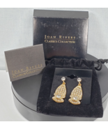 VTG 1990s Joan Rivers Crystal GT Beanie Cap Nome Pave Stones Post  Earrings - $47.29