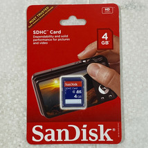 Sandisk SDHC Secure Digital High Capacity Card 4GB Class 4 Camera Camcorder - £9.26 GBP
