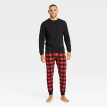 Men&#39;s Goodfellow &amp; Co 2-Piece Long Sleeve Plaid Pajama Set SIZE M 32/34 New - £23.71 GBP