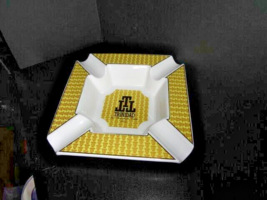 Bidasoa Ceramic Cigar Ashtray Measures 9.25" x 9.25" x 2.25". in box image 2