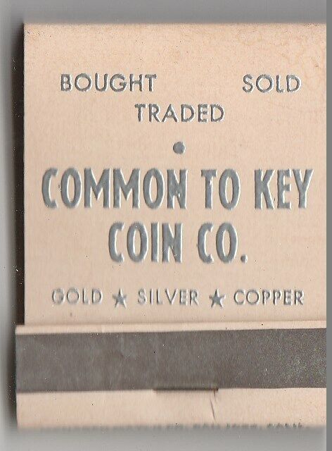 Vintage Strike on Matchbook  Common to Key Coin Co. Sacramento, California - $7.91