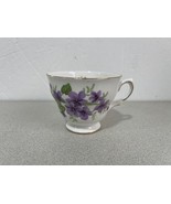 Royal Vale Fine Bone China England Teacup Purple Violets - $7.92