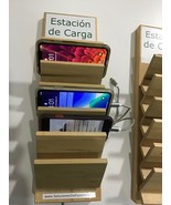 Wooden Smartphone Charging Station, Wall Mountable Multi Charging Statio... - $2,040.48 MXN