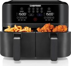 Chefman 9QT TurboFry Touch Dual Air Fryer - Black (Open Box) - $91.79