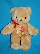 Hermann Original Beige Teddy Bear 10&quot; Tan Plush Tag Brown Nose Soft Toy ... - £24.03 GBP