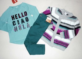 NWT Gymboree Girls  Size 4 Hello Tee Sweater Cargo Pants NEW - $25.99