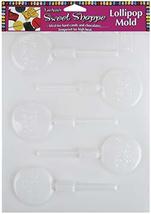 Lorann Oils Sweet Shoppe Candy Molds-Happy Birthday Lollipop 5 Cavity - $7.52 CAD