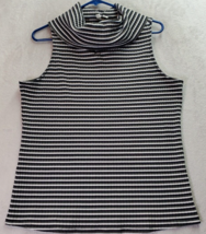 C Est 1946 Blouse Top Women 18/20W Multi Striped Polyester Sleeveless Tu... - $16.59