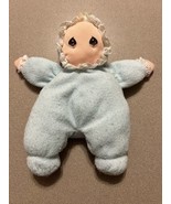Dakin Precious Moments Blue Plush Baby Doll Vintage Baby Boy Terry Cloth - £47.38 GBP