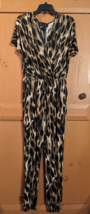 Kardashian Kollection Leopard Animal Print Jumpsuit Stretch Small Romper... - £14.90 GBP