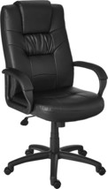 Boss Office Products Executive High Back LeatherPlus Chair in Black - £159.36 GBP