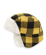 NWT TUCKER + TATE&#39; Faux Fur Flight Hat In Yellow Freesia Buffalo Plaid S... - £8.92 GBP