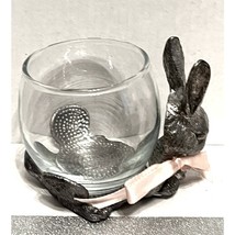 Metzke Pewter Bunny Rabbit VotiveCandle Holder 1984 - £11.95 GBP