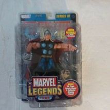Marvel Legends Thor Series 3 2002 Toy Biz Action Figure w/ Comic Book New - £44.13 GBP