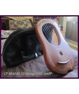 CP BRAND NEW 10 STRINGS LYRE HARP FREE CARRY BAG, TUNING KEY &amp; SHIP. TOP... - $2,690.50 MXN