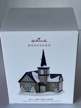 NEW Hallmark Keepsake Ornament 2019 ~ “All Are Welcome” Church Snowy - £6.86 GBP