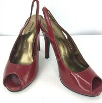 Chinese Laundry Red Patent Sling Back Peep Toe Sandal  5.5 M Shoe - $29.99