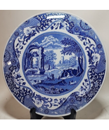 Spode Italian Blue &amp; White Cake Plate Domed Discontinued Large 11.5” Dia - $49.49