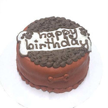 Luxury Designer Bouncing Ball Dog Cake with Personalized Message - £42.84 GBP