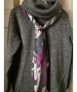Vintage Zazou Luxe Silk scarf, shoe motif.  60&#39;s style. - £24.99 GBP