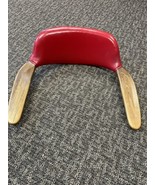 Paoli MidCentury Danish Chair Parts Office Lounge Red Faux Leather (Part... - $19.83