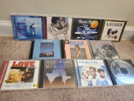 Lot of 11 Love Song/Romantic CDs: Best Of, Time Music, World&#39;s Greatest, Cherish - £17.45 GBP