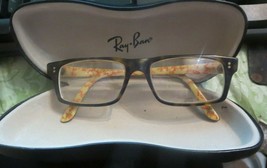Ray Ban RB 5237 5057 Brown Beige Eyeglasses Frame 53-17 145 in case - £21.99 GBP