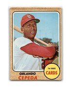 1968 Topps Orlando Cepeda #200 Cardinals G-VG - £4.63 GBP