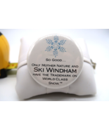 Vtg Windham Ski Resort New York Mountain Button Pin Skiing Winter Snow P... - $19.99