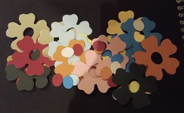 20 flower die cuts. Approx 4cm x 4cm. Sizzix. Assorted colours. New. - £1.98 GBP